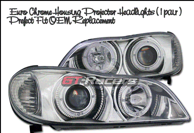 Custom - Euro Chrome Dual Halo Pro Headlights