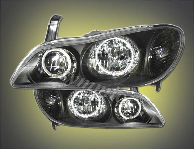 Custom - Euro Black Dual Halo Pro Headlights