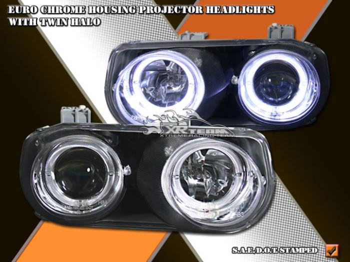 Custom - Euro Chrome Dual Halo Headlights