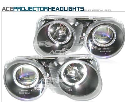 Custom - JDM Black Clear Headlights