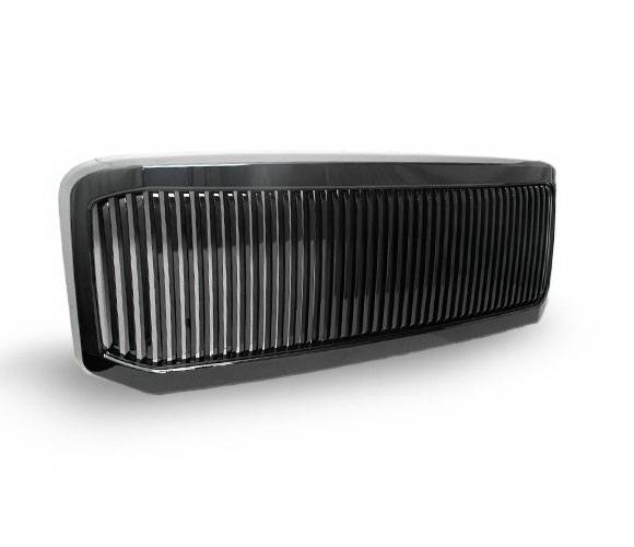 4CarOption - Ford F350 4CarOption Front Hood Grille - GRZV-F2500507-BK