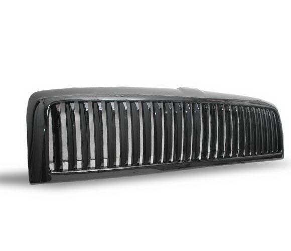 4CarOption - Dodge Ram 4CarOption Front Hood Grille - GRZV-RAM9401-BK