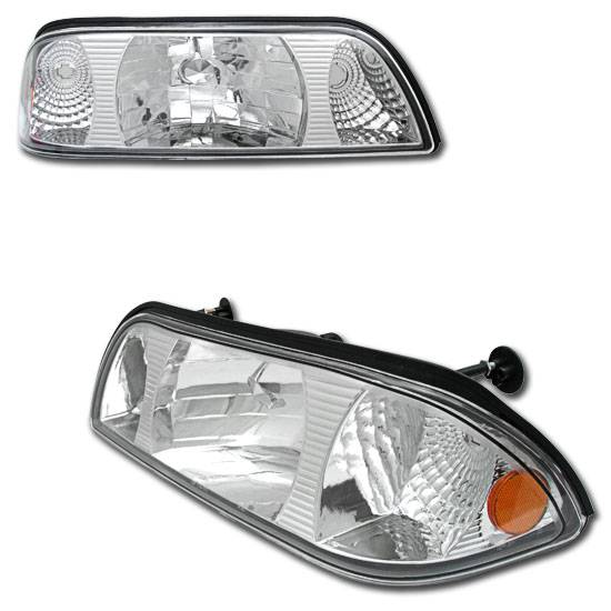 Custom - Euro Chrome Diamond Headlights