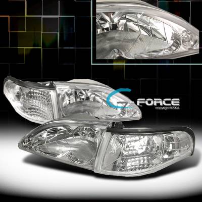 Custom - Chrome Crystal Headlights