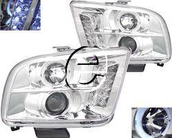 Custom - Chrome Clear Halo Pro LED Headlights