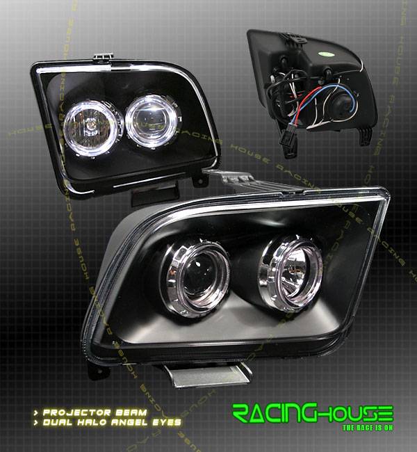 Custom - Black Dual Halo Headlights