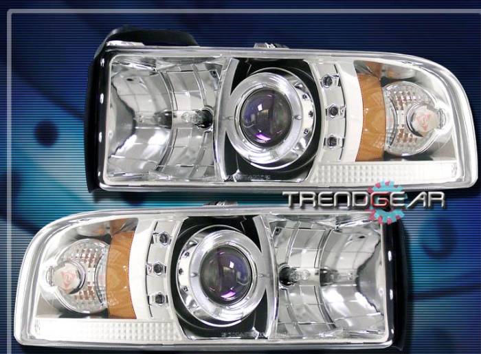 Custom - Chrome Angel Eye Halo LED Headlights