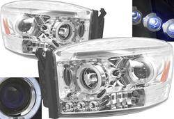 Custom - Chrome Halo LED Headlights