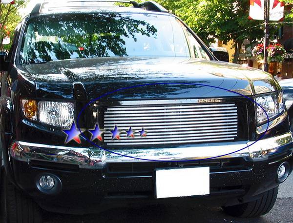 APS - Honda Ridgeline APS Phat Grille - Upper - Stainless Steel - H87114T