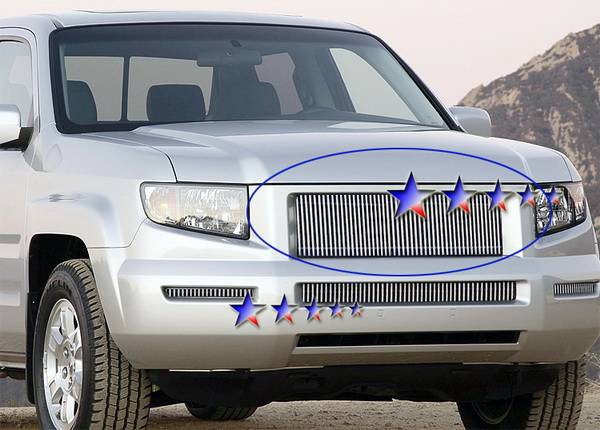 APS - Honda Ridgeline APS Billet Grille - Upper - Aluminum - H87114V