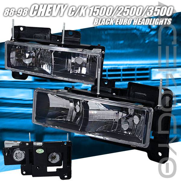 Custom - Euro Black Headlights