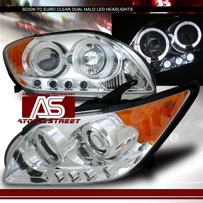 Custom - Chrome Clear Dual Halo Headlights