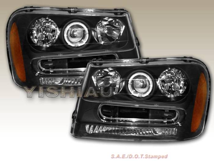 Custom - JDM Black Halo  Headlights