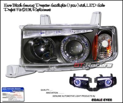 Custom - Euro Black Halo LED Headlights