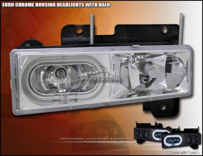 Custom - Euro Chrome Halo Headlights