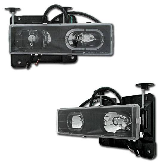 Custom - Black Halo Headlights