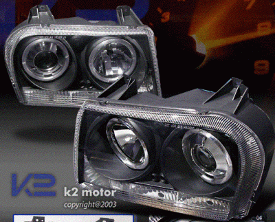 Custom - Black Twin Halo Pro Headlights