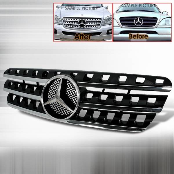 Custom Disco - Mercedes-Benz ML Custom Disco Black Front Grille - HG-BW16396AMGBK