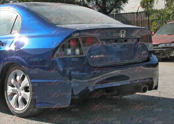 AIT Racing - Honda Civic 4DR BMagic Ace Series Rear Bumper - HC06BMACERB4