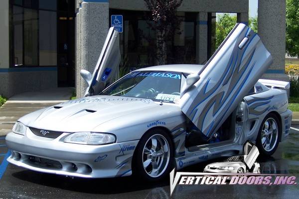 Vertical Doors Inc - Ford Mustang VDI Vertical Lambo Door Hinge Kit - Direct Bolt On - VDCFM9498