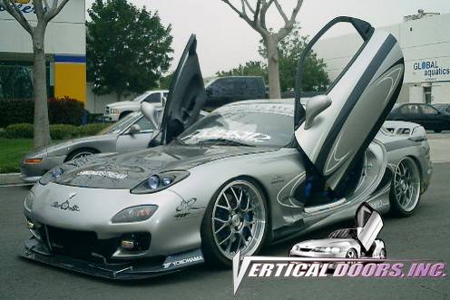 Vertical Doors Inc - Mazda RX-7 VDI Vertical Lambo Door Hinge Kit - Direct Bolt On - VDCMAZRX79397