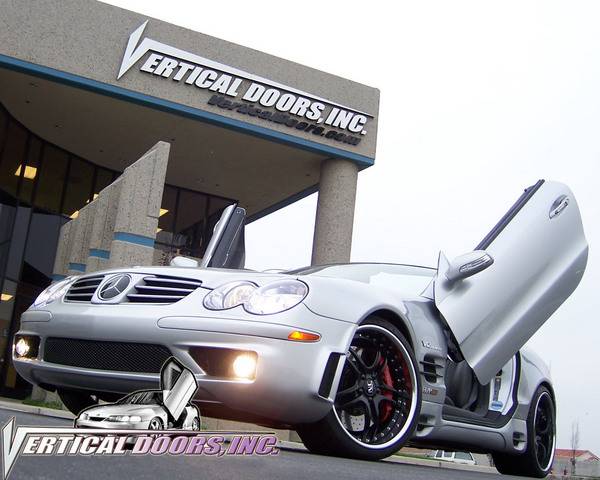 Vertical Doors Inc - Mercedes-Benz SL VDI Vertical Lambo Door Hinge Kit - Direct Bolt On - VDCMERSL0307