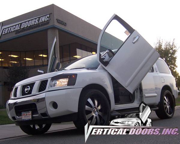 Vertical Doors Inc - Nissan Armada VDI Vertical Lambo Door Hinge Kit - Direct Bolt On - VDCNARM04