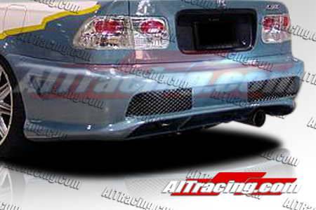 AIT Racing - Honda Civic AIT Racing Combat Style Rear Bumper - HC96HICBSRB