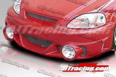 AIT Racing - Honda Civic AIT Racing EVO2-L Style Front Bumper - HC99HIEVO2FBL