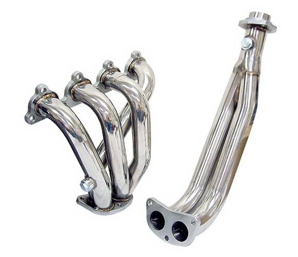 4 Car Option - Honda Civic 4 Car Option Stainless Steel Exhaust Header - HEAD-HC88