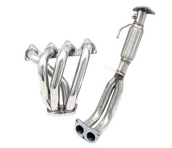 4 Car Option - Honda Prelude 4 Car Option Stainless Steel Exhaust Header - HEAD-HP97