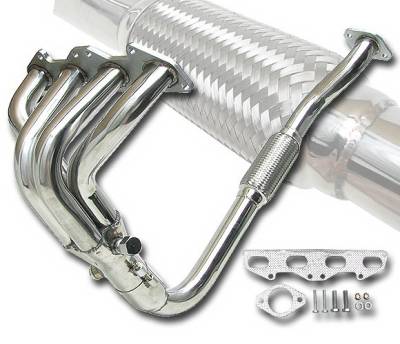 4 Car Option - Mitsubishi Eclipse 4 Car Option Stainless Steel Exhaust Header - HEAD-ME95
