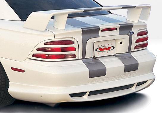 VIS Racing - Ford Mustang VIS Racing Custom Style Rear Lip - Polyurethane - 890112