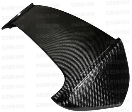 Seibon - Subaru WRX Seibon STI Style Carbon Fiber Rear Spoiler with LED - RS0809SBIMPSTI