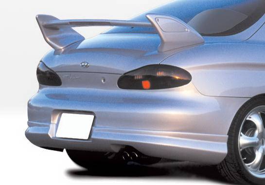 Wings West - Hyundai Tiburon Wings West W-Type Rear Lower Skirt - 890368