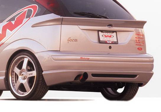 Wings West - Ford Focus ZX3 Wings West W-Type Rear Lower Skirt - 890384