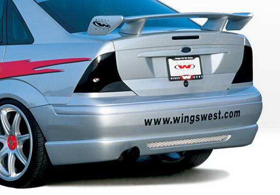 Wings West - Ford Focus 4DR Wings West W-Type Rear Lower Skirt - 890484