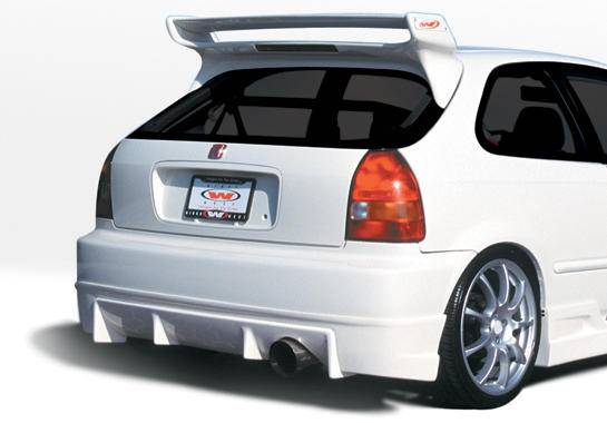 VIS Racing - Honda Civic HB VIS Racing Tuner Type I Rear Lip - Polyurethane - 890504