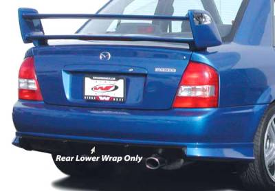 Wings West - Mazda Protege Wings West MPS Rear Lower Skirt - 890663