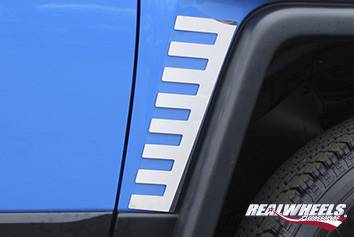 RealWheels - Toyota FJ Cruiser RealWheels Front Lower Trim - Polished Stainless Steel - Pair - RW120-1-T0202