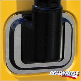 RealWheels - Hummer H3 RealWheels Side Mirror Bezels - Polished Stainless Steel - Pair - RW121-1-A0103
