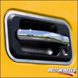 RealWheels - Hummer H2 RealWheels Door Handle Bezels - Polished Stainless Steel - 4PC - RW122-1-A0102