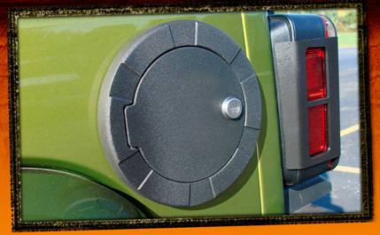 RealWheels - Jeep Wrangler RealWheels Non Locking Fuel Door - Billet Black Powder Coat - 1PC - RW202-2BP-J