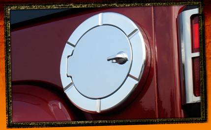 RealWheels - Jeep Wrangler RealWheels Non Locking Fuel Door - Billet Aluminum - 1PC - RW202-2-J