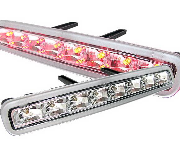 4 Car Option - Ford Mustang 4 Car Option LED Third Brake Light - Silver - LB3-FM05LEDCS-6