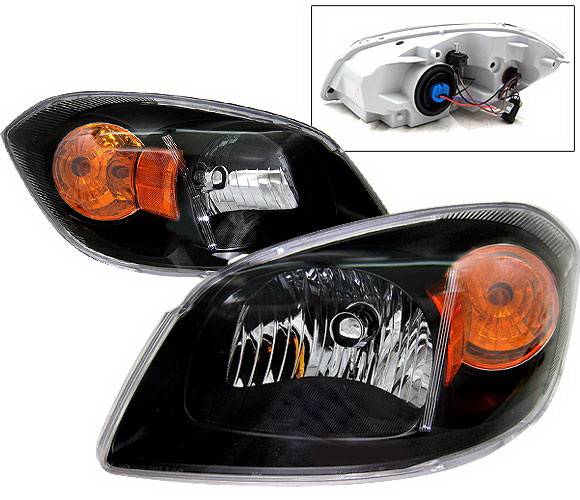 4 Car Option - Chevrolet Cobalt 4 Car Option Headlights - Black - LH-CCBT05B-KS