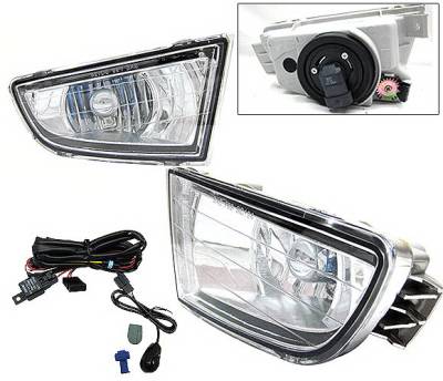 4 Car Option - Acura MDX 4 Car Option Fog Light Kit - Clear - LHF-AMDXC