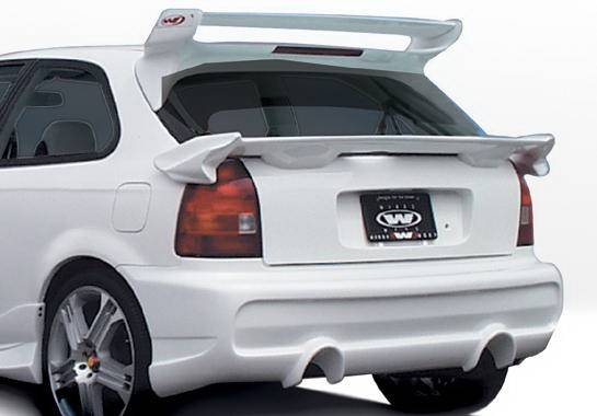 Wings West - Honda Civic HB Wings West Tuner Type II Rear Bumper Cover - 890508