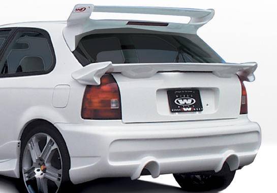 VIS Racing - Honda Civic HB VIS Racing Tuner Type 2 Rear Bumper Cover - 890508