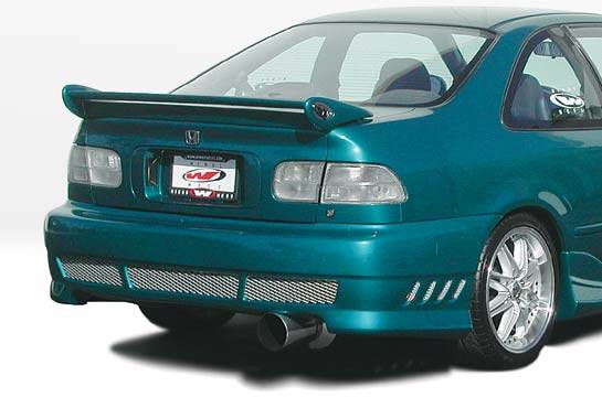 VIS Racing - Honda Civic 2DR & 4DR VIS Racing Avenger Rear Bumper - 890582